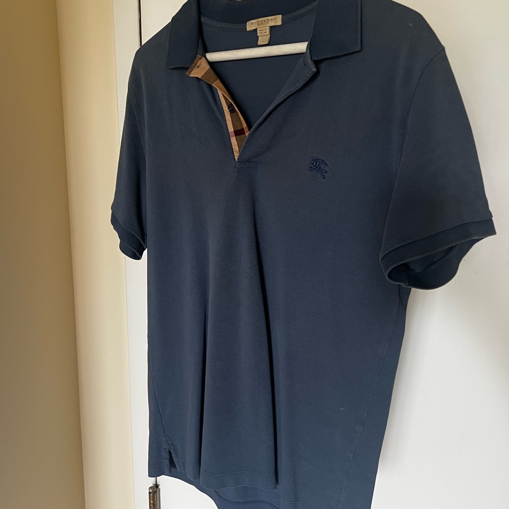 BURBERRY CHECK PLACKET COTTON
PIQUÉ POLO SHIRT